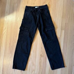 Mango Black Cargo Pants